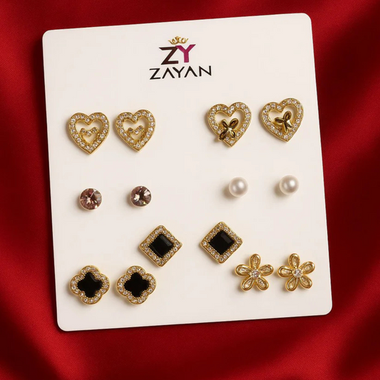 The Perfect Week Earring Set | 7 Pairs of Studs
